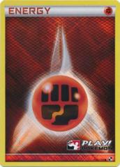 Fighting Energy 110/114 Crosshatch Holo Promo - 2011 Play! Pokemon